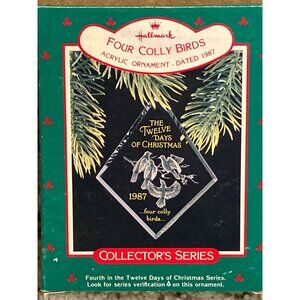 Hallmark 1987 Four Colly Birds Keepsake Ornament